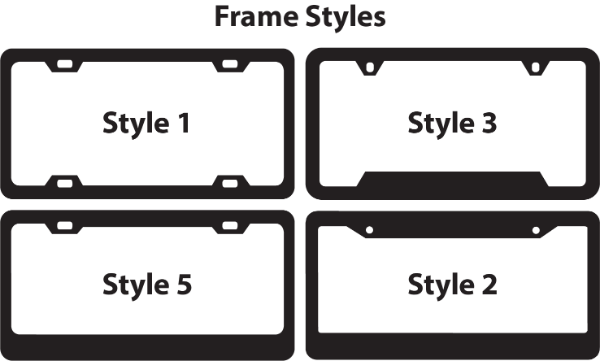 Stainless Steel Metal License Plate Frame